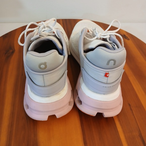 On Running Cloudnova Flux Women's Running Shoes Sneakers White Pink 6.5 - Picture 4 of 9